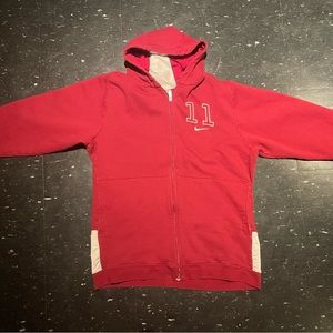 Y2K jersey lined Nike hoodie
